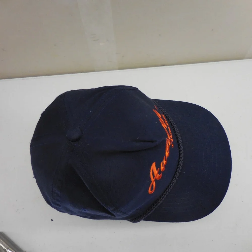 Vintage Auburn Tigers AJD Snapback Hat Navy Blue Orange Rope Trucker Cap‎ OSFA